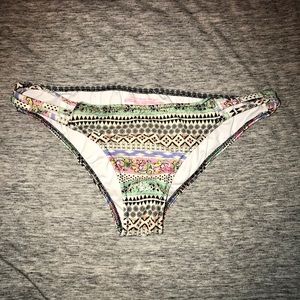 Multi colored bathing suit bottoms